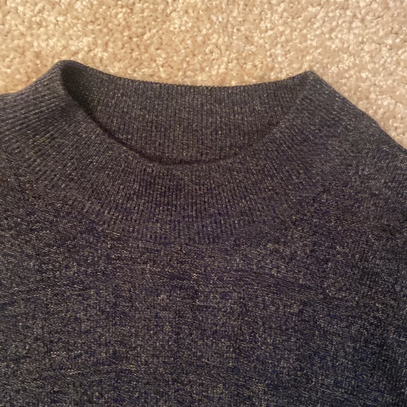 Perry Ellis mens dark gray crewneck sweater - Picture 3 of 4